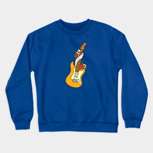 Cute Guitar Doodle Crewneck Sweatshirt